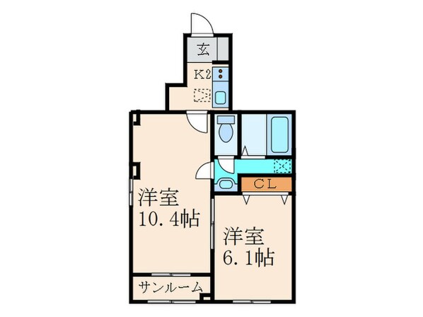 ピラーズ石田の物件間取画像